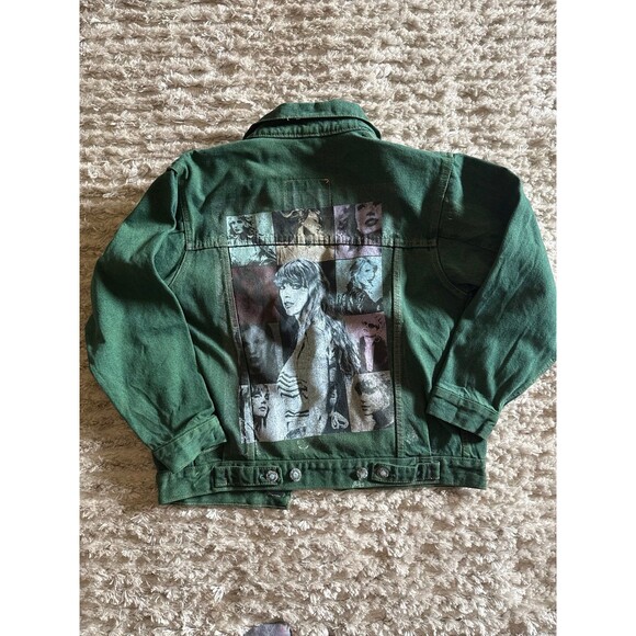 NON Jackets & Blazers - Taylor Swift vintage  distressed green denim jean jacket